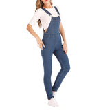 Fashion Women Ladies Baggy Denim Jeans Bib Full Length Pinafore Dungaree Overall Solid Loose Causal Jumpsuit Pants  Hot