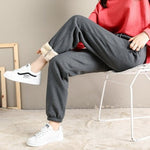 2020 Winter Women Gym Sweatpants Workout Fleece Trousers Solid Thick Warm Winter Female Sport Pants Running Pantalones Mujer