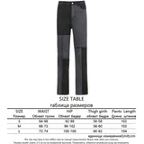 Black Patchwork Baggy Woman Mom Jeans High Waist Pockets Wide Leg Boyfriend Girls Fashion Streetwear Y2K Pants Female Iamhotty